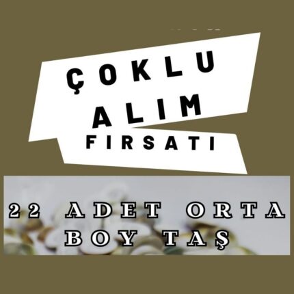 22 adet orta boy yılancık taşı seti, doğal yapısı sayesinde enerji dengenizi korumanıza yardımcı olur. Bu kampanya dahilinde 5 adet küçük boy yılancık taşı ücretsiz olarak gönderilecektir. Hem dekoratif amaçlı hem de kişisel kullanım için mükemmel bir üründür.