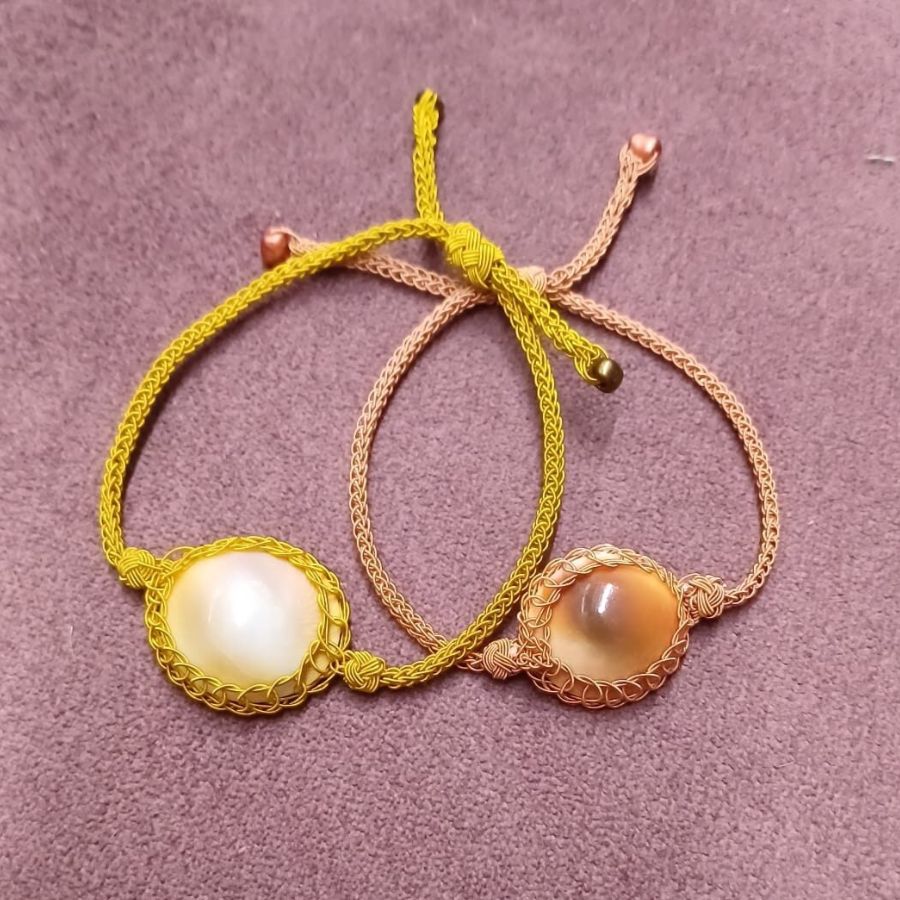 Yılancık Taşlı Bileklik – Bakır Renginde